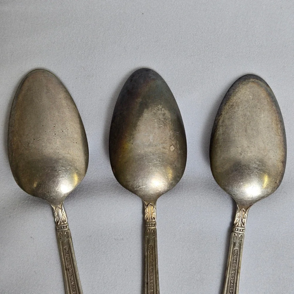 Holmes‎ & Edwards Silverplate Teaspoons, Danish Princess, 6.25